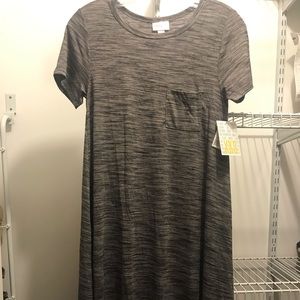 XXS Lularoe Jessie - grey:black stripes